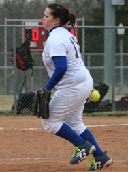 Becka Hileman pitched a three-hit shutout vs. McPherson